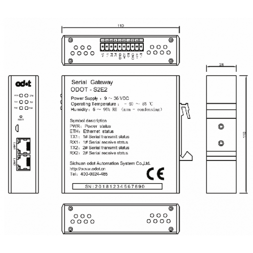 Modbus-RTU/ASCII’den Modbus-TCP/IP’ye Protokol Dönüştürücü
