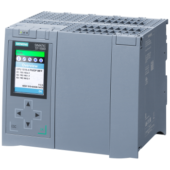 SIMATIC S7-1500, CPU 1518-4 PN/DP MFP, inclusive C/C++ Runtime and OPC UA Runtime license working memory 4 MB for program and 20 MB for data