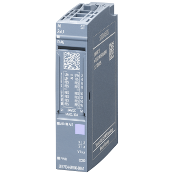 SIMATIC ET 200SP, Analog input module, AI 2xU Standard Pack quantity: 1 unit