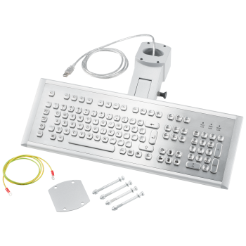 USB keyboard INT for 16:9 PRO devices, in stainless steel