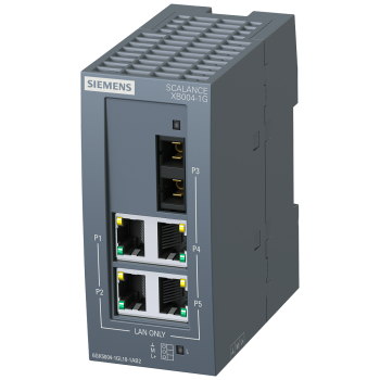 SCALANCE XB004-1G unmanaged Industrial Ethernet Switch for 10/100/1000 Mbit/s; for setting up small star and line topologies; LED diagnostics SCALANCE XB004-1G unmanaged Industrial Ethernet Switch for 10/100/1000 Mbit/s; for setting up small star and line topologies; LED diagnostics