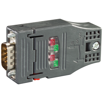 PROFIBUS FC RS 485 plug 180 PROFIBUS connector with FastConnect connection plug and axial cable outlet for Industry PC