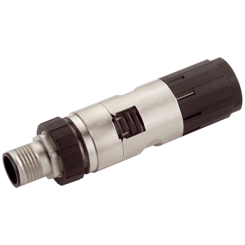 Industrial Ethernet FastConnecct M12 plug PRO 2x2 M12 plug-in connector with rugged metal enclosure and FC connection method