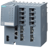 SCALANCE XM408-4C;  managed modular IE switch; 8x 10/100/1000 Mbit/s RJ45; 4x 100/1000 Mbit/s ST-/SC- Pluggable as combo ports; in total 8 ports can be used; expandable to 24 ports electrical or optical; assembly: DIN rail/S7 mounting rail