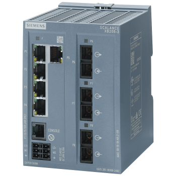 SCALANCE XB205-3 managed Layer 2 IE Switch 5x 10/100 Mbit/s RJ45 ports 3x MM FO SC port 1x console port
