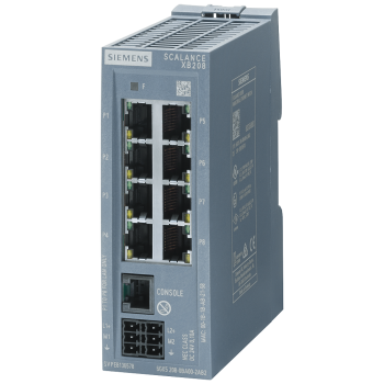 SCALANCE XB208 managed Layer 2 IE Switch 8x 10/100 Mbit/s RJ45 ports 1x console port