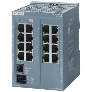 SCALANCE XB216 managed Layer 2 IE Switch, 16X 10/100 Mbit/s RJ45 ports