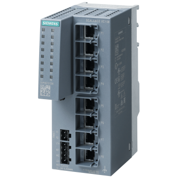 SCALANCE XC108, Unmanaged IE switch, 8x 10/100 Mbit/s RJ45 ports