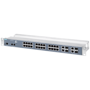 SCALANCE XR328-4C WG; managed IE switch; 19" rack; 24 x 10/100 Mbit/s electrical ports SCALANCE XR328-4C WG; managed IE switch; 19" rack; 24 x 10/100 Mbit/s electrical ports