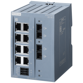 SCALANCE XB108-2 unmanaged IE switch, 8x 10/100 Mbit/s Ports