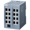 SCALANCE XB116 unmanaged IE switch, 16x 10/100 Mbit/s RJ45 ports; for setting up small star and line topologies; LED diagnostics