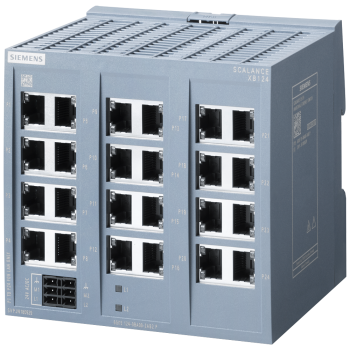 SCALANCE XB124 unmanaged IE switch, 24x 10/100 Mbit/s RJ45 ports; for setting up small star and line topologies; LED diagnostics