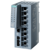 SCALANCE XC208G Manageable layer 2 IE switch; 8x 10/100/1000 Mbit/s; RJ45 ports; 1x console port; Diagnostics LED; Redundant power supply; Temp. range -40 °C to +70 °C Mounting: Standard mounting rail/S7 mounting rail/wall; Redundancy functions; Office fe